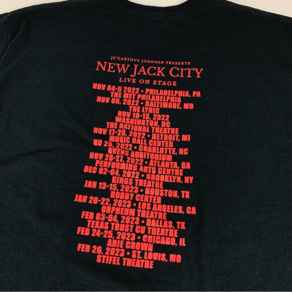 New Jack City Tee Live On Stage 2023 Je'Caryous Johnson Tour T-Shirt Size Large - Picture 8 of 8